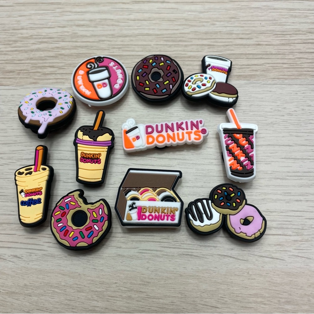 Dunkin' Donuts Chick-Fil-A Shoe Croc Charms Set